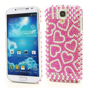 Rose Hearts Rhinestone Case Cover for Samsung Galaxy S IV 4 i9500 i9505
