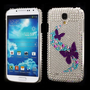 Beautiful Butterflies Rhinestone Case Cover for Samsung Galaxy S IV 4 i9500 i9505