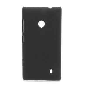 Rubberized Protective Hard Case Cover for Nokia Lumia 520 - Black