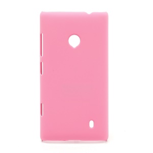 Rubberized Protective Hard Case Cover for Nokia Lumia 520 - Pink