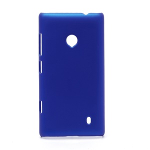 Rubberized Protective Hard Case Cover for Nokia Lumia 520 - Dark Blue