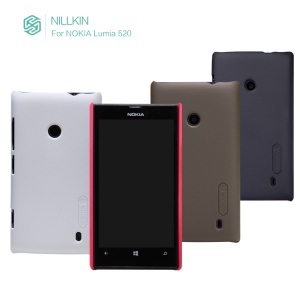 Nillkin Super Matte Shield Hard Case Shell for Nokia Lumia 520 + Screen Film