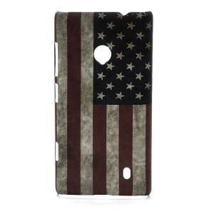 Retro USA American Flag Hard Plastic Case for Nokia Lumia 520