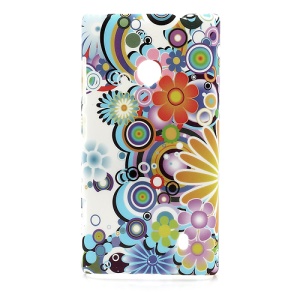 Colorized Flowers Hard Case Accessories for Nokia Lumia 520