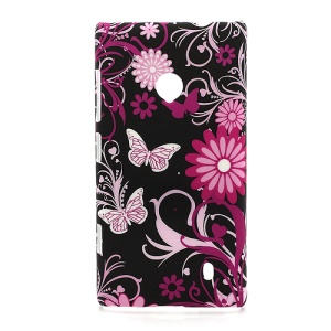 Flowers Flora Plastic Cover Case for Nokia Lumia 520