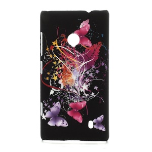 Butterfly Ribbon Hard Shell Case for Nokia Lumia 520