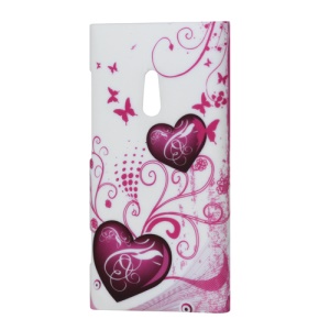 Nokia Lumia 800 Sea Ray Two Hearts Hard Plastic Case