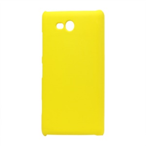 Rubberized Hard Case Cover for Nokia Lumia 820 - Yellow