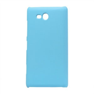 Rubberized Hard Case Cover for Nokia Lumia 820 - Light Blue