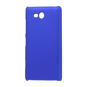 Rubberized Hard Case Cover for Nokia Lumia 820 - Dark Blue