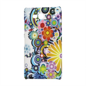 Colorized Flower Hard Plastic Case for Nokia Lumia 820