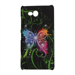 Pretty Butterfly Black Ground Hard Case for Nokia Lumia 820