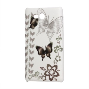 Butterfly Rubberized Hard Case for Nokia Lumia 820