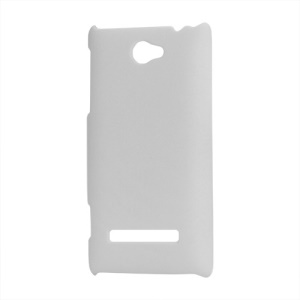 Rubberized Frosted Hard Shell Case for HTC Windows Phone 8S - White