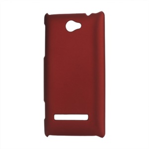 Rubberized Frosted Hard Shell Case for HTC Windows Phone 8S - Red