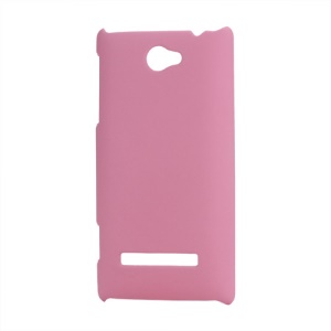 Rubberized Frosted Hard Shell Case for HTC Windows Phone 8S - Pink
