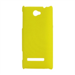 Rubberized Frosted Hard Shell Case for HTC Windows Phone 8S - Yellow
