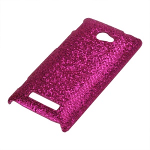 Glittery Paillette Hard Plastic Cover Case for HTC Windows Phone 8S - Rose