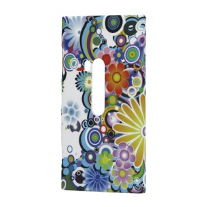 Colorful Flowers Hard Plastic Case Cover for Nokia Lumia 920