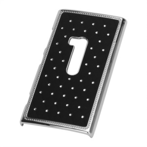 Deluxe Rhinestone Starry Sky Effect Electroplating Hard Back Case for Nokia Lumia 920 - Black
