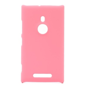 Rubberized Hard Plastic Case Cover for Nokia Lumia 925 - Pink