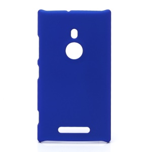 Rubberized Hard Plastic Case Cover for Nokia Lumia 925 - Dark Blue