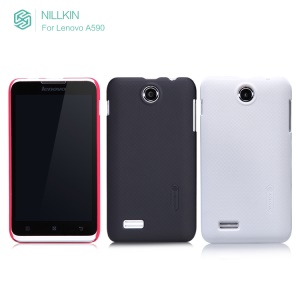 Premium Nillkin Super Frosted Shield Hard Case Cover for Lenovo A590 + LCD Film