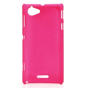 Rubberized Hard Plastic Case Accessories for Sony Xperia L S36h C2105 C2104 - Rose