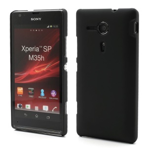 Rubberized Hard Case Accessories for Sony Xperia SP C5303 C5302 C5306 M35h - Black