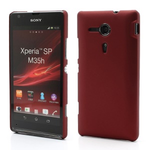 Rubberized Hard Case Accessories for Sony Xperia SP C5303 C5302 C5306 M35h - Red