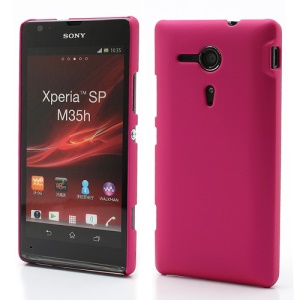 Rubberized Hard Case Accessories for Sony Xperia SP C5303 C5302 C5306 M35h - Rose