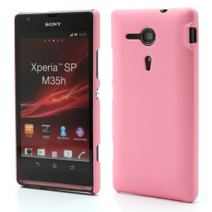 Rubberized Hard Case Accessories for Sony Xperia SP C5303 C5302 C5306 M35h - Pink