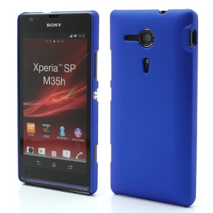 Rubberized Hard Case Accessories for Sony Xperia SP C5303 C5302 C5306 M35h - Dark Blue