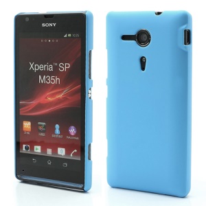 Rubberized Hard Case Accessories for Sony Xperia SP C5303 C5302 C5306 M35h - Baby Blue