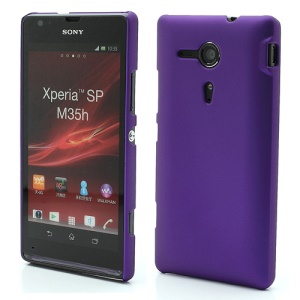 Rubberized Hard Case Accessories for Sony Xperia SP C5303 C5302 C5306 M35h - Purple