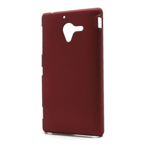Matte Hard Plastic Case Cover for Sony Xperia ZL C6503 C6502 C6506 L35h - Red