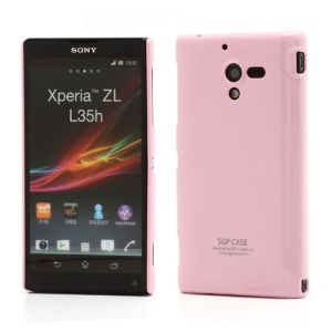 Ultra Thin Glossy SGP Case Cover for Sony Xperia ZL C6503 C6502 C6506 L35h - Pink