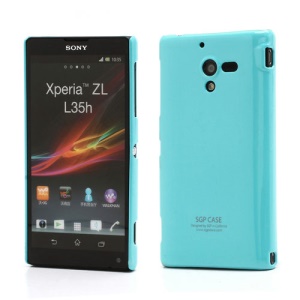 Ultra Thin Glossy SGP Case Cover for Sony Xperia ZL C6503 C6502 C6506 L35h - Blue