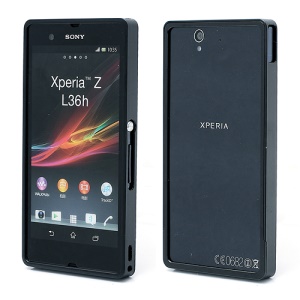 Detachable Aluminum Alloy Metal Frame Bumper Case for Sony Xperia Z C6603 L36h Yuga - Black