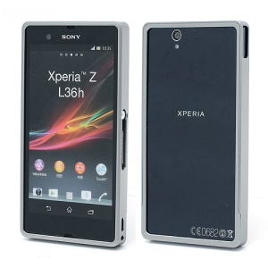 Detachable Aluminum Alloy Metal Frame Bumper Case for Sony Xperia Z C6603 L36h Yuga - Grey
