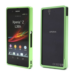 Detachable Aluminum Alloy Metal Frame Bumper Case for Sony Xperia Z C6603 C6602 L36h HSPA+ LTE - Green