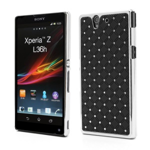 Babysbreath Rhinestone Hard Cover for Sony Xperia Z C6603 C6602 L36h HSPA+ LTE - Black