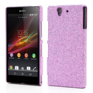 Glittery Sequins Hard Plastic Case for Sony Xperia Z C6603 C6602 L36h HSPA+ LTE - Light Purple