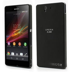 Detachable Metallic Aluminum Case Cover for Sony Xperia Z C6603 C6602 L36h HSPA+ LTE - Black