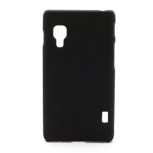 Rubberized Smooth Plastic Hard Case Shell for LG Optimus L5 II E460 - Black