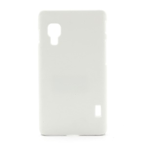 Rubberized Smooth Plastic Hard Case Shell for LG Optimus L5 II E460 - White
