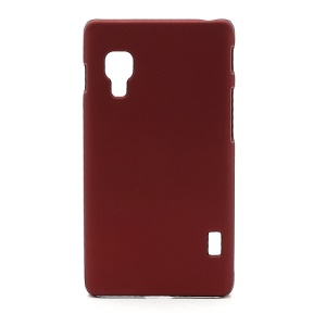 Rubberized Smooth Plastic Hard Case Shell for LG Optimus L5 II E460 - Red
