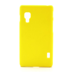 Rubberized Smooth Plastic Hard Case Shell for LG Optimus L5 II E460 - Yellow