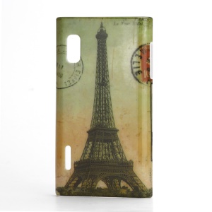 Eiffel Tower Reinforced Hard Plastic Case for LG Optimus L5 E610 E612