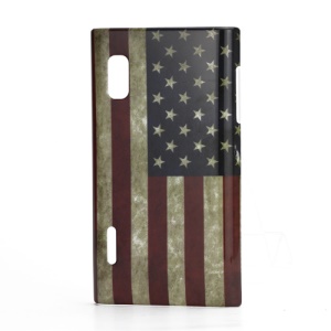 Retro The Stars and Stripes US Flag Hard Case Shell for LG Optimus L5 E610 E612